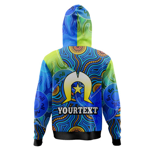 Gold Coast Titans Naidoc Custom Hoodie -Naidoc Week and Torres Strait Island with Aboriginal Inspired Dot Painting Style Hoodie Gold Coast Titans Naidoc Custom Hoodie -Naidoc Week and Torres Strait Island with Aboriginal Inspired Dot Painting Style Hoodie