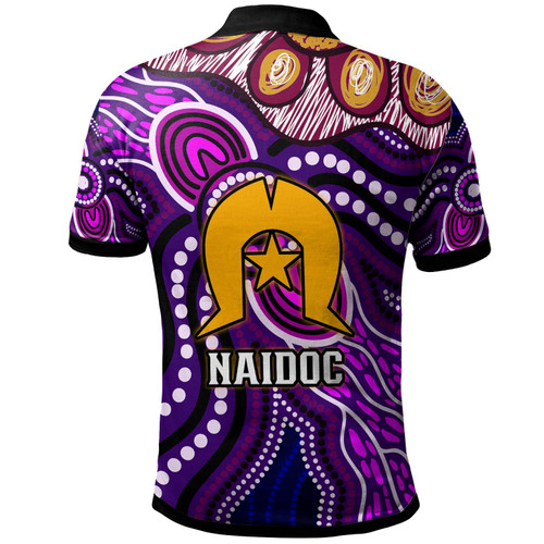 Manly Warringah Sea Eagles Polo Shirt - Aboriginal Inspired Dot Painting Style Polo Shirt Manly Warringah Sea Eagles Polo Shirt - Aboriginal Inspired Dot Painting Style Polo Shirt
