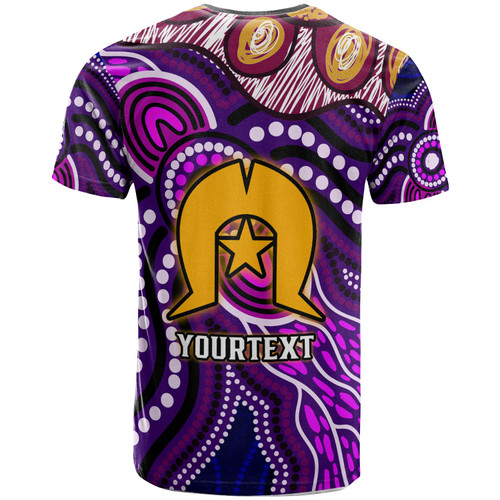 Manly Warringah Sea Eagles T-shirt - Aboriginal Inspired Dot Painting Style T-shirt