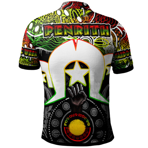 Australia Penrith Naidoc Polo Shirt - Custom Indigenous Penrith For Our Elders Watercolour Style Polo Shirt Australia Penrith Naidoc Polo Shirt - Custom Indigenous Penrith For Our Elders Watercolour Style Polo Shirt