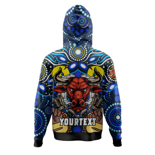 North Queensland Cowboys Naidoc Custom Hoodie - Aboriginal Inspired Dot Painting Style Hoodie North Queensland Cowboys Naidoc Custom Hoodie - Aboriginal Inspired Dot Painting Style Hoodie