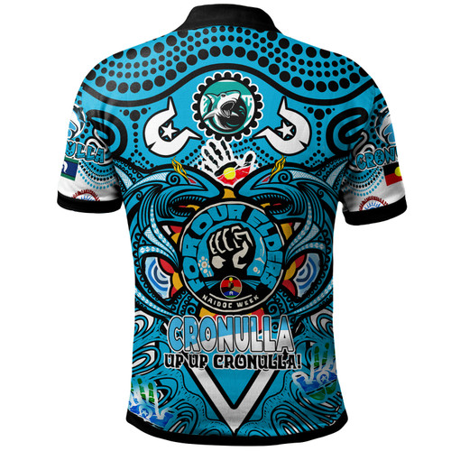 Australia Cronulla Naidoc Polo Shirt - Custom Up Up Cronulla Naidoc Week  For Our Elders Tribal Polo Shirt Australia Cronulla Naidoc Polo Shirt - Custom Up Up Cronulla Naidoc Week  For Our Elders Tribal Polo Shirt