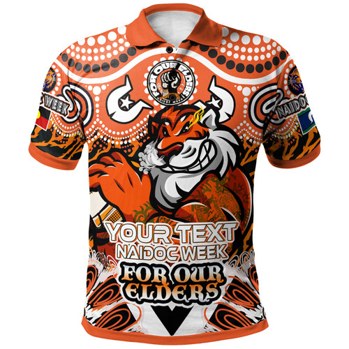 Wests Tigers Naidoc Week Polo Shirt - Custom Tigers Naidoc Week For Our Elders Polo Shirt Wests Tigers Naidoc Week Polo Shirt - Custom Tigers Naidoc Week For Our Elders Polo Shirt