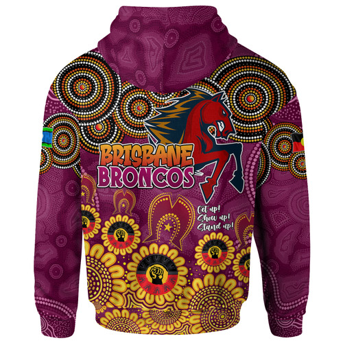Brisbane Broncos Hoodie - Custom Naidoc Week Brisbane Broncos Hoodie Brisbane Broncos Hoodie - Custom Naidoc Week Brisbane Broncos Hoodie