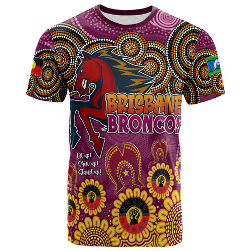 Broncos Rugby T-shirt - Custom Naidoc Week Broncos T-shirt