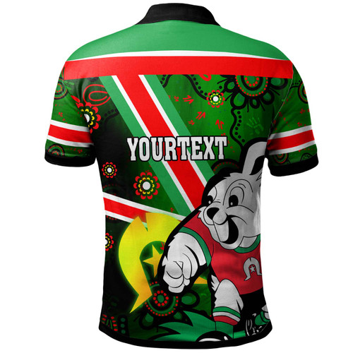 South Sydney Rabbitohs Custom Polo Shirt - Aboriginal Inspired Traditional Patterns with Torres Strait South Sydney Rabbitohs Custom Polo Shirt - Aboriginal Inspired Traditional Patterns with Torres Strait