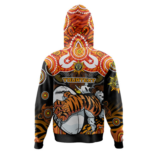 Wests Tigers Custom Hoodie - Naidoc Week and Torres Strait Island with Aboriginal Inspired Hoodie Wests Tigers Custom Hoodie - Naidoc Week and Torres Strait Island with Aboriginal Inspired Hoodie