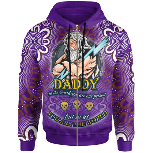 Melbourne Storm Aboriginal Inspired Hoodie - Custom Father's Day Daddy, You Are World Design Hoodie Melbourne Storm Aboriginal Inspired Hoodie - Custom Father's Day Daddy, You Are World Design Hoodie