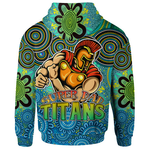Gold Coast Titans Hoodie - Custom Father's Day Titans Super Dad Hoodie