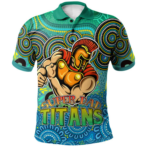 Gold Coast Titans Polo Shirt - Custom Father's Day Gold Coast Titans Super Dad Polo Shirt Gold Coast Titans Polo Shirt - Custom Father's Day Gold Coast Titans Super Dad Polo Shirt