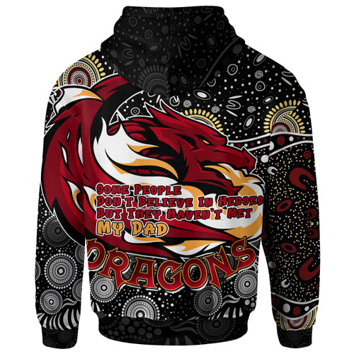 St. George Illawarra Dragons Hoodie - Custom Dragons Pattern Father's Day Hoodie