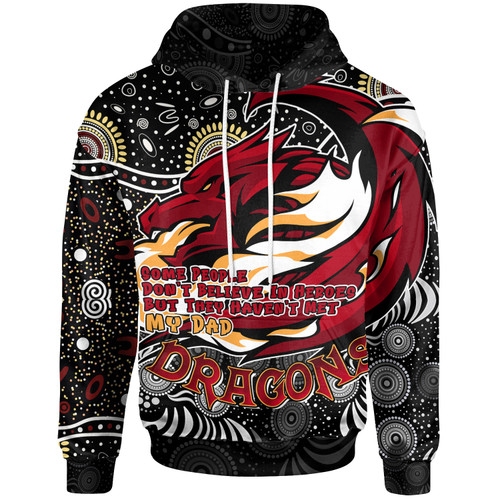 St. George Illawarra Dragons Hoodie - Custom Dragons Pattern Father's Day Hoodie