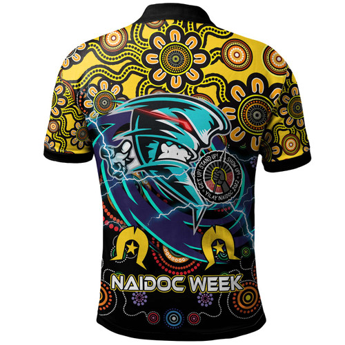 Wellington Hurricanes Rugby Polo Shirt - Naidoc Week Hurricanes "Get up! Stand Up! Show up!" Polo Shirt