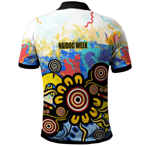 Australia Naidoc Week Polo Shirt - Custom Celebrate Naidoc Aboriginal Inspired Culture with Torres Strait Flag Colour Polo Shirt Australia Naidoc Week Polo Shirt - Custom Celebrate Naidoc Aboriginal Inspired Culture with Torres Strait Flag Colour Polo Shirt