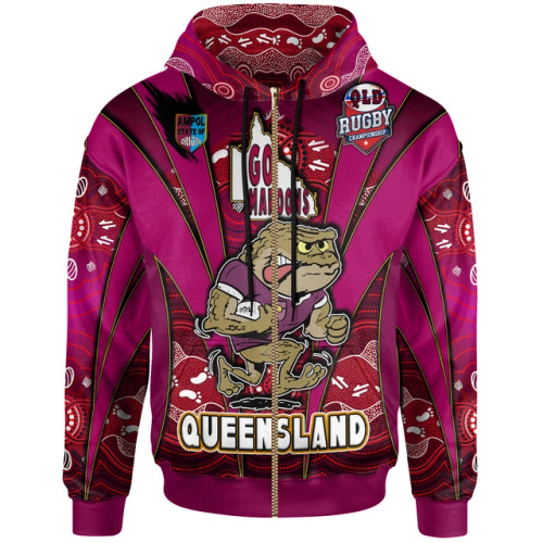 Cane Toads Hoodie - Custom Cane Toads Mascot With Aboriginal Inspired Art Hoodie Cane Toads Hoodie - Custom Cane Toads Mascot With Aboriginal Inspired Art Hoodie