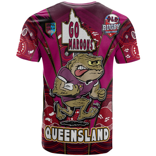 Cane Toads T-Shirt - Custom Cane Toads Mascot With Aboriginal Inspired Art T-Shirt