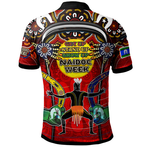 Australia Naidoc Week Polo Shirt - Custom Celebrate Naidoc Week Aboriginal Inspired Culture "Get up, Stand up, Show up" Polo Shirt Australia Naidoc Week Polo Shirt - Custom Celebrate Naidoc Week Aboriginal Inspired Culture "Get up, Stand up, Show up" Polo Shirt