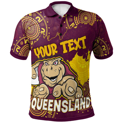 Cane Toads Polo Shirt - Custom QLD Cane Toad Aboriginal Inspired Wrap Polo Shirt Cane Toads Polo Shirt - Custom QLD Cane Toad Aboriginal Inspired Wrap Polo Shirt