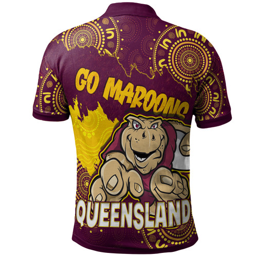 Cane Toads Polo Shirt - Custom QLD Cane Toad Aboriginal Inspired Wrap Polo Shirt Cane Toads Polo Shirt - Custom QLD Cane Toad Aboriginal Inspired Wrap Polo Shirt