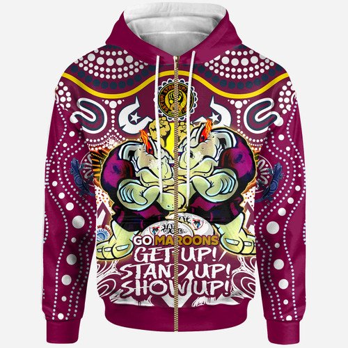 Queensland Team Naidoc Week Hoodie - Custom QLD Cane Toads Maroons Get Up, Stand Up, Show Up Hoodie Queensland Team Naidoc Week Hoodie - Custom QLD Cane Toads Maroons Get Up, Stand Up, Show Up Hoodie