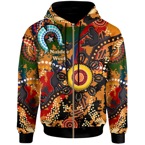 Australia Naidoc Week Hoodie - Custom Naidoc Aboriginal Inspired Dot Art Painting With Native Kangaroo "Get up, Stand up, Show up," Hoodie Australia Naidoc Week Hoodie - Custom Naidoc Aboriginal Inspired Dot Art Painting With Native Kangaroo "Get up, Stand up, Show up," Hoodie