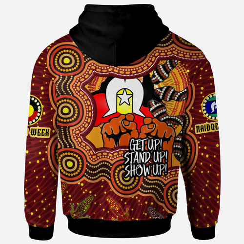 Australia NAIDOC Week Custom Hoodie - Aussie Naidoc Boy With Animals In Aboriginal Inspired And Torres Strait Islander Culture Hoodie Australia NAIDOC Week Custom Hoodie - Aussie Naidoc Boy With Animals In Aboriginal Inspired And Torres Strait Islander Culture Hoodie