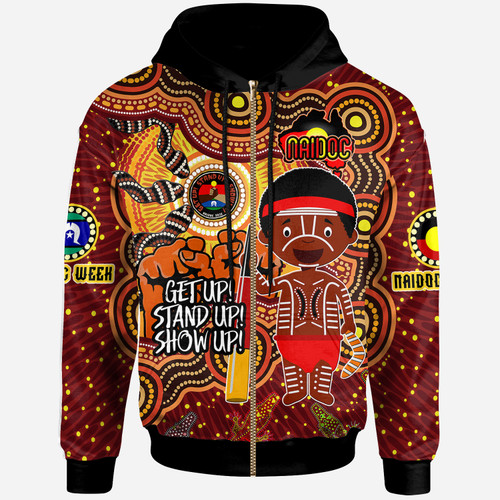 Australia NAIDOC Week Custom Hoodie - Aussie Naidoc Boy With Animals In Aboriginal Inspired And Torres Strait Islander Culture Hoodie Australia NAIDOC Week Custom Hoodie - Aussie Naidoc Boy With Animals In Aboriginal Inspired And Torres Strait Islander Culture Hoodie