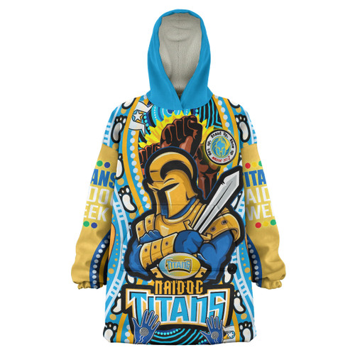 Gold Coast Naidoc Week Snug Hoodie - Gold Coast Ball Get up! Stand up! Show up! Oodie Blanket