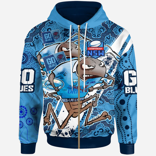 New South Wales League Team Hoodie - Custom NSW Blues Super Cockroaches With Culture  Hoodie New South Wales League Team Hoodie - Custom NSW Blues Super Cockroaches With Culture  Hoodie