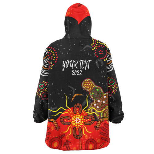 Australia Naidoc Week Snug Hoodie Custom Naidoc with Australia Flag