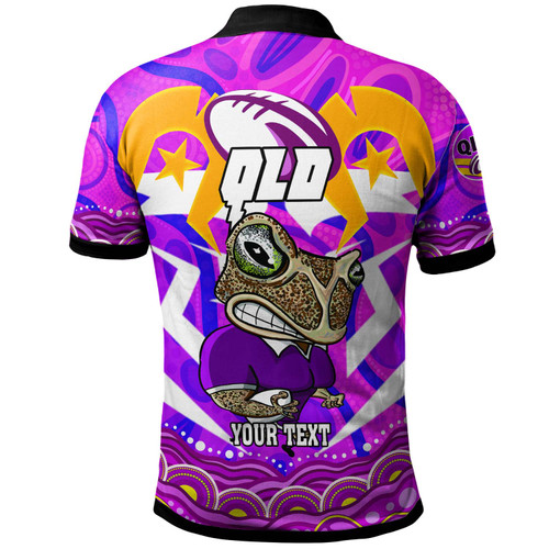 Cane Toads Team Polo Shirt - Custom Naidoc Week and Torres Strait Aboriginal Inspired Flag Polo Shirt Cane Toads Team Polo Shirt - Custom Naidoc Week and Torres Strait Aboriginal Inspired Flag Polo Shirt