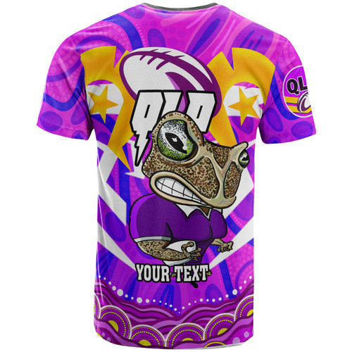 Queensland Rugby League Team T-shirt - Custom Naidoc Week and Torres Strait Aboriginal Inspired Flag STATE OF ORIGIN T-shirt