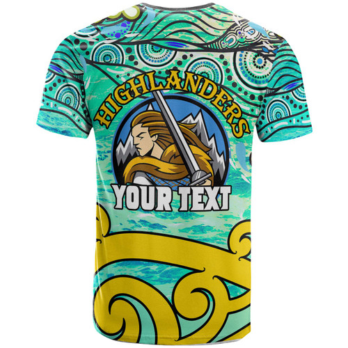 Otago Highlanders Rugby T-shirt - Custom Naidoc Week Otago Highlanders Warrior with Aboriginal Inspired "Get up! Stand up! Show up!" T-shirt Otago Highlanders Rugby T-shirt - Custom Naidoc Week Otago Highlanders Warrior with Aboriginal Inspired "Get up! Stand up! Show up!" T-shirt