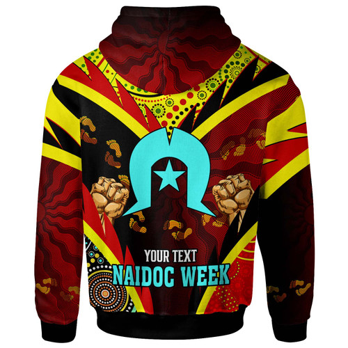 Australia Naidoc Week Hoodie - Custom Naidoc with Torres Strait Island Aboriginal Inspired FootPrint "Get up!, Stand up! Show up!" Hoodie Australia Naidoc Week Hoodie - Custom Naidoc with Torres Strait Island Aboriginal Inspired FootPrint "Get up!, Stand up! Show up!" Hoodie