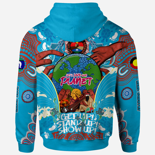 Australia NAIDOC Week Custom Hoodie - Let's Save Our Planet Aboriginal and Torres Strait Islander Culture Hoodie