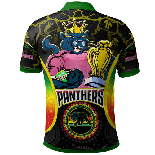 Penrith Panthers Custom Gradient Polo Shirt - Angry Penrith Penny Power Personalised Name And Number Polo Shirt Penrith Panthers Custom Gradient Polo Shirt - Angry Penrith Penny Power Personalised Name And Number Polo Shirt
