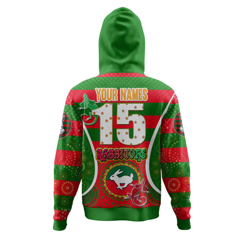 Australia South Sydney Rabbitohs Custom Hoodie - 100% South Personalised Player And Number Indigenous Hoodie