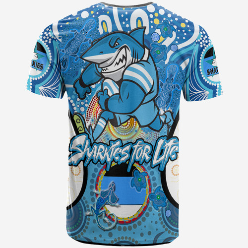 Australia Sutherland and Cronulla Custom T-Shirt - Go Sharkies! Personalised Player And Number Tribal Indigenous T-Shirt Australia Sutherland and Cronulla Custom T-Shirt - Go Sharkies! Personalised Player And Number Tribal Indigenous T-Shirt
