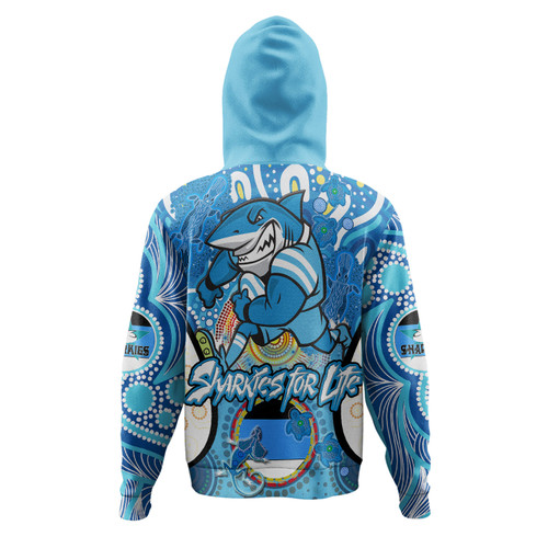 Australia Sutherland and Cronulla Custom Hoodie - Go Sharkies! Personalised Player And Number Tribal Indigenous Hoodie Australia Sutherland and Cronulla Custom Hoodie - Go Sharkies! Personalised Player And Number Tribal Indigenous Hoodie