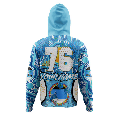 Australia Sutherland and Cronulla Custom Hoodie - Go Sharkies! Personalised Player And Number Tribal Indigenous Hoodie Australia Sutherland and Cronulla Custom Hoodie - Go Sharkies! Personalised Player And Number Tribal Indigenous Hoodie