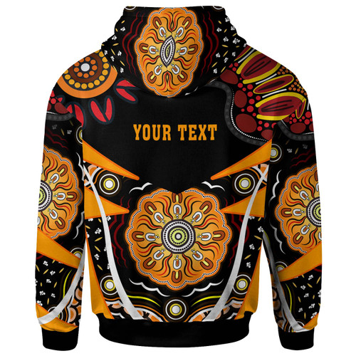 Wests Tigers Hoodie - Custom Wests Tigers Ball with Aboriginal Inspired Dot Painting Art Player And Number Hoodie Wests Tigers Hoodie - Custom Wests Tigers Ball with Aboriginal Inspired Dot Painting Art Player And Number Hoodie