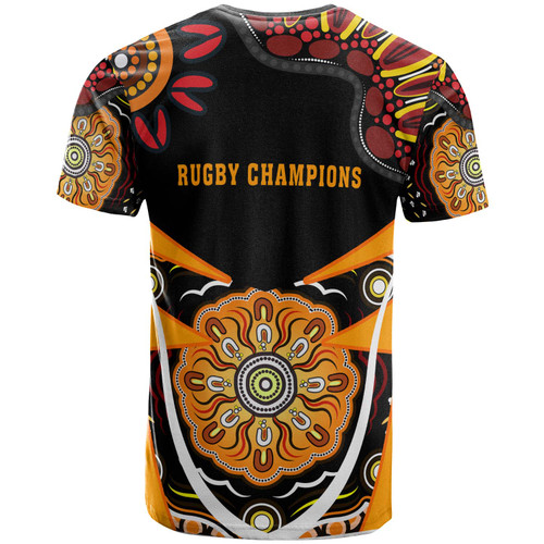Wests Tigers T-shirt - Custom Wests Tigers Ball with Aboriginal Inspired Dot Painting Art Player And Number T-shirt Wests Tigers T-shirt - Custom Wests Tigers Ball with Aboriginal Inspired Dot Painting Art Player And Number T-shirt