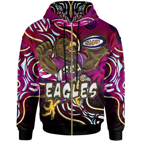Australia Sea Eagles Hoodie - Custom Eagles With Aboriginal Inspired Patterns Personalised Player And Number Hoodie Australia Sea Eagles Hoodie - Custom Eagles With Aboriginal Inspired Patterns Personalised Player And Number Hoodie