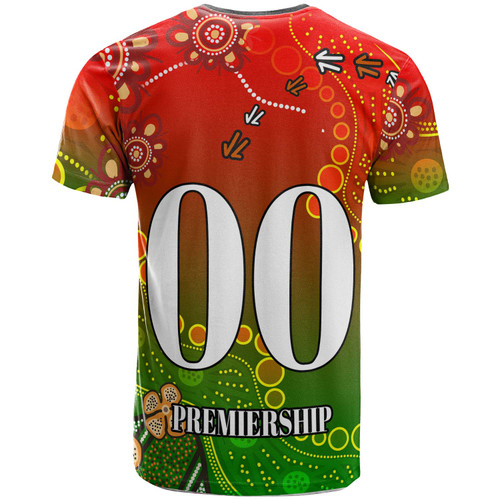 South Sydney Rabbitohs T-Shirt - Custom 100% South South Sydney Rabbitohs Premiership with Aboriginal Inspired Culture Player And Number T-Shirt South Sydney Rabbitohs T-Shirt - Custom 100% South South Sydney Rabbitohs Premiership with Aboriginal Inspired Culture Player And Number T-Shirt