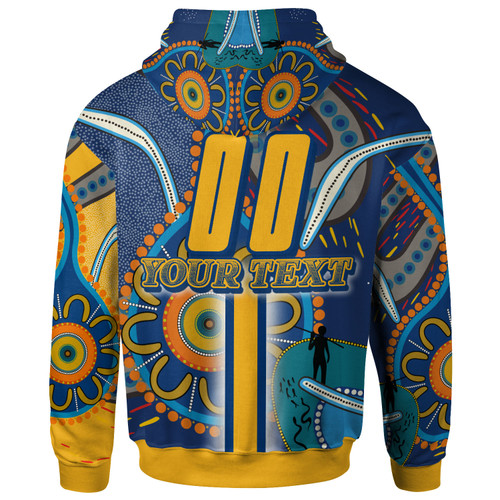 Parramatta Eels Hoodie - Custom Parramatta Eels Logo Aboriginal Inspired Indigenous Sport Style Hoodie Parramatta Eels Hoodie - Custom Parramatta Eels Logo Aboriginal Inspired Indigenous Sport Style Hoodie