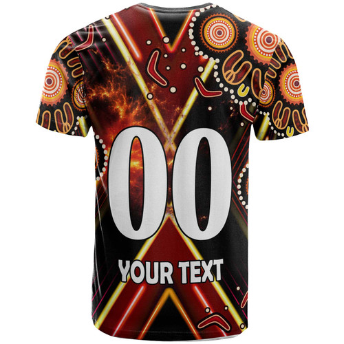 St. George Illawarra Dragons T-shirt - Custom Dragon Mascot Illawarra with Aboriginal Inspired Art Player And Number T-shirt St. George Illawarra Dragons T-shirt - Custom Dragon Mascot Illawarra with Aboriginal Inspired Art Player And Number T-shirt
