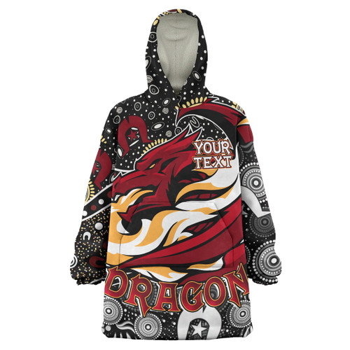 St. George Illawarra Dragons Snug Hoodie - Custom Dragons Aboriginal Inspired Pattern Naidoc Week Snug Hoodie St. George Illawarra Dragons Snug Hoodie - Custom Dragons Aboriginal Inspired Pattern Naidoc Week Snug Hoodie