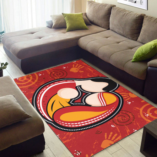 Australia Aboriginal Area Rug - Aboriginal Family concept Australia Aboriginal Area Rug - Aboriginal Family concept