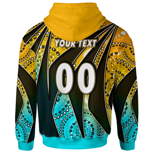 Gold Coast Titans Hoodie - Custom Gold Coast Titans Ball Aboriginal Inspired Style Personalised Player And Number Hoodie Gold Coast Titans Hoodie - Custom Gold Coast Titans Ball Aboriginal Inspired Style Personalised Player And Number Hoodie