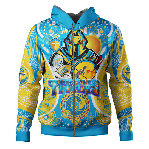 Australia Gold Coast Custom Hoodie - Gold Coast Pride With Aboriginal Dot Art Personalised Player And Number Hoodie Australia Gold Coast Custom Hoodie - Gold Coast Pride With Aboriginal Dot Art Personalised Player And Number Hoodie